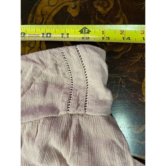 Free People Lovins Easy Lace Wide Leg Palazzo Pull On Pants Boho Romantic Chic S - Picture 14 of 16